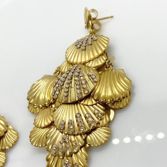 NEW Anthropologie x Gas Bijoux Tahiti Shell Earrings - Picture 9 of 13